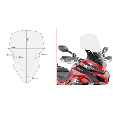 GIVI CUPULA DUCATI MULTISTRADA 1200 / 950 D7406ST