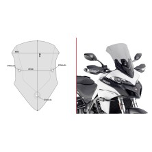 GIVI SPORT SCREEN DUCATI MULTISTRADA 1260 / 1200 / 950 D7406S