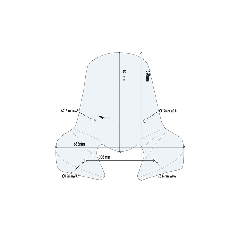 GIVI WINDSCREEN 308A