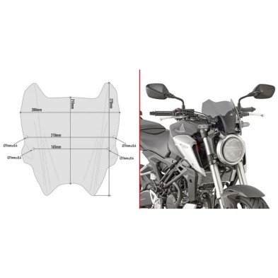 GIVI SMOKED WINDSCREEN A1164