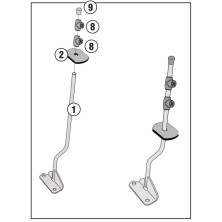 GIVI SOPORTE FIJACION CUPULA A186A