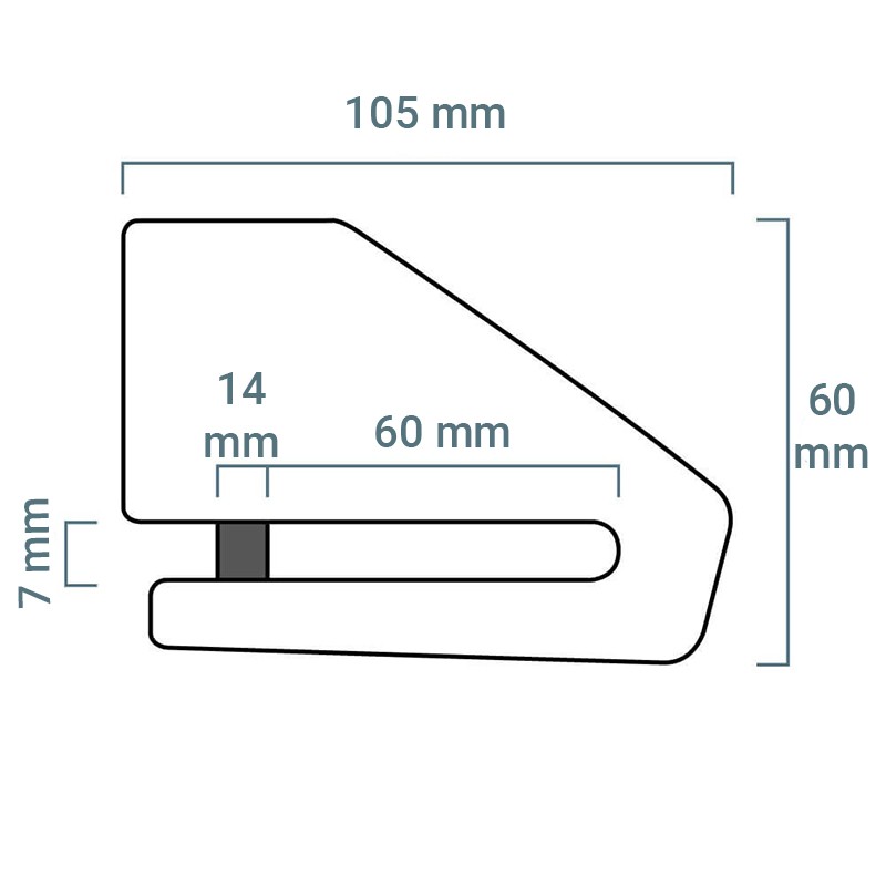 XENA ANTIRROBO DISCO CON ALARMA BLUETOOTH XX15SSBLE