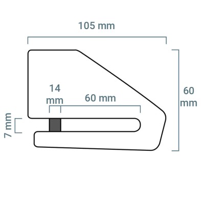 XENA XX15SSBLE BLUETOOTH DISC LOCK WITH ALARM