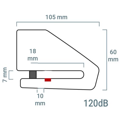 XENA XX15 Disc Lock with Alarm