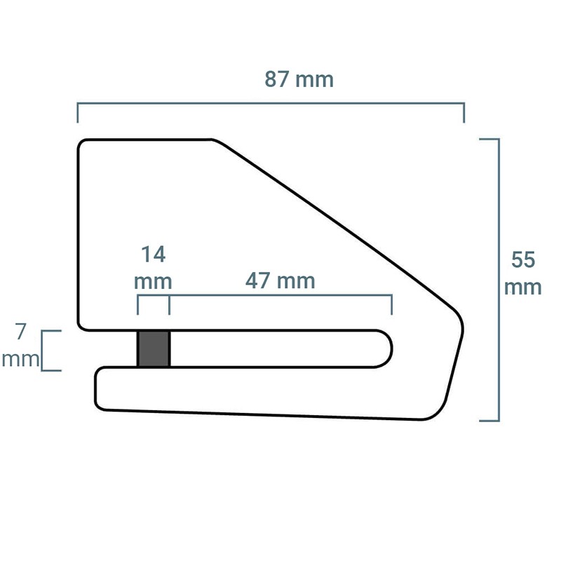 XENA ANTIRROBO DISCO X2 ACERO INOXIDABLE 14 MM X2SS