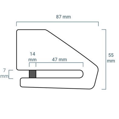 XENA ANTIRROBO DISCO X2 ACERO INOXIDABLE 14 MM X2SS
