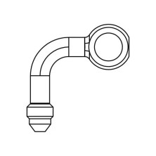 GOODRIDGE BUILDALINE 90° BENT BANJO SBK599S-03C 2