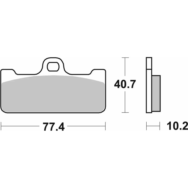 SBS CARBON BRAKE PAD 711DC