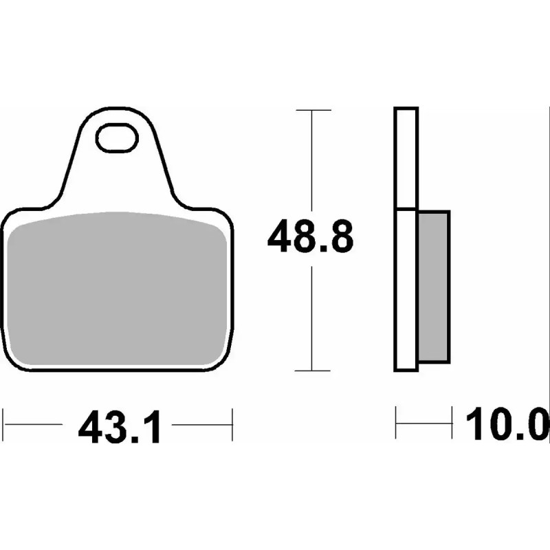SBS CARBON BRAKE PAD 805DC