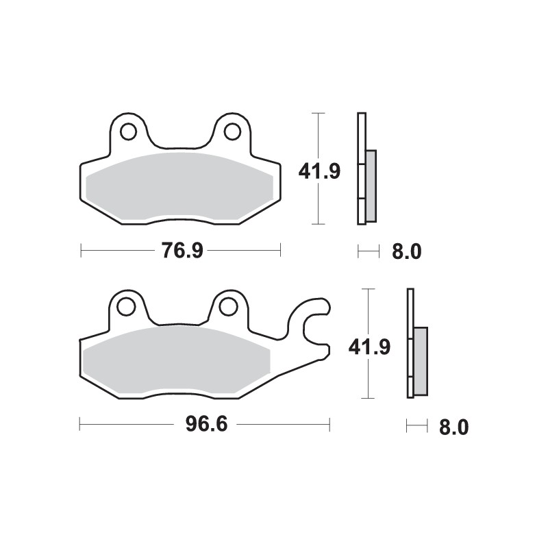 SBS CARBON BRAKE PAD 638RQ