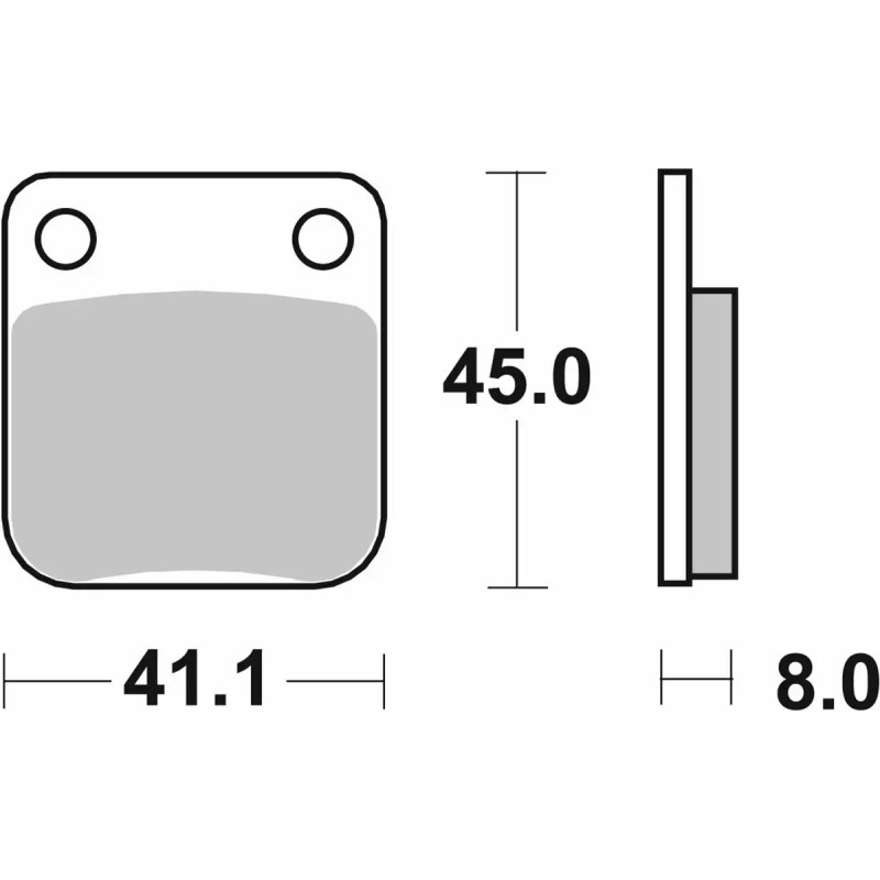 SBS PASTILLA DE FRENO HF 100HF