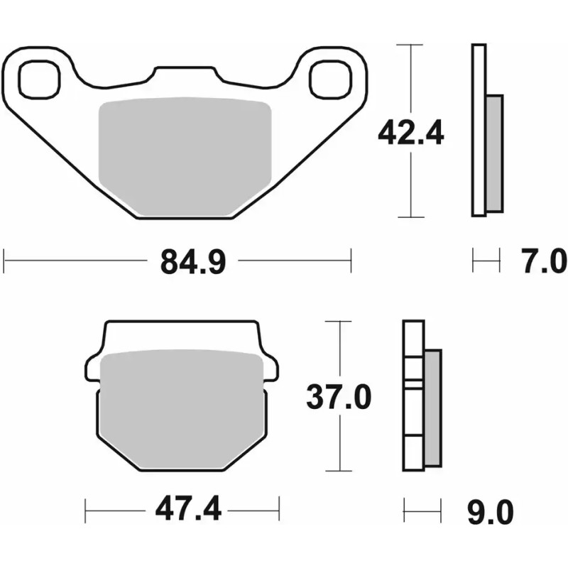 SBS BRAKE PADS MS 101MS