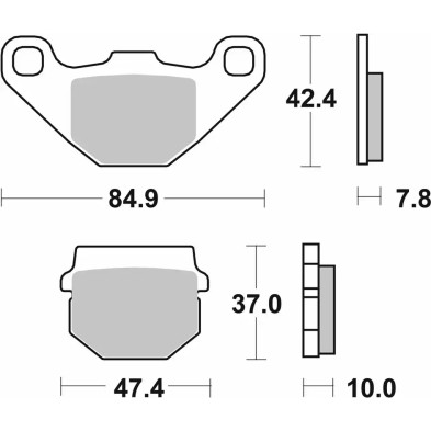 SBS BRAKE PAD HF 102HF