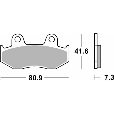 SBS PASTILLAS DE FRENO MS 104MS