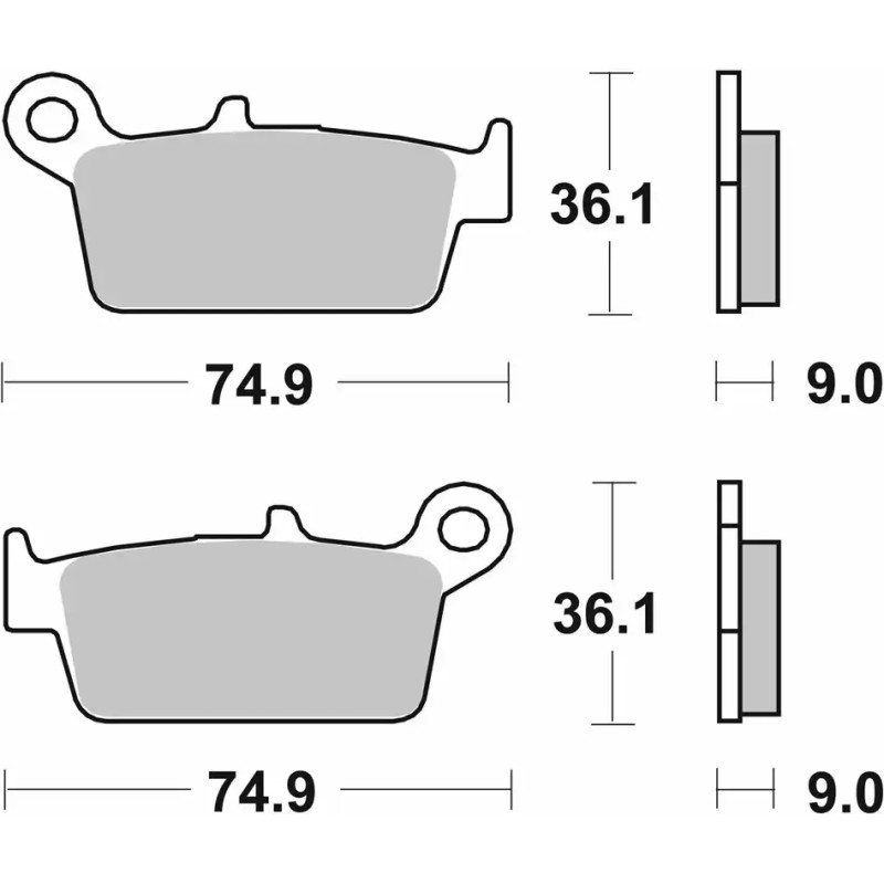 SBS PASTILLAS DE FRENO 121HF