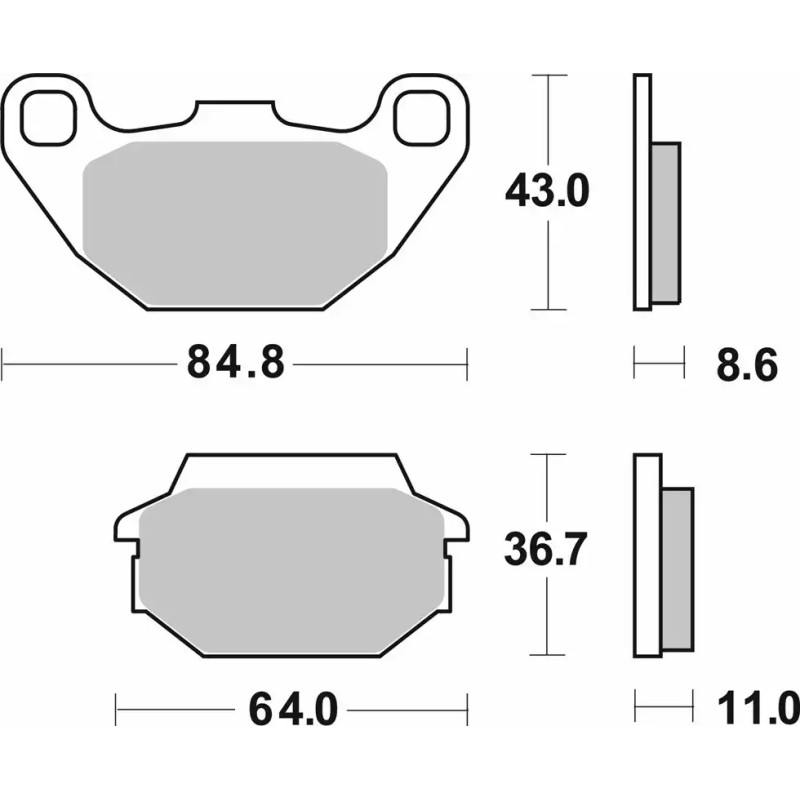 SBS MS 154MS BRAKE PADS