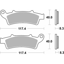 SBS MS 159MS BRAKE PADS 2