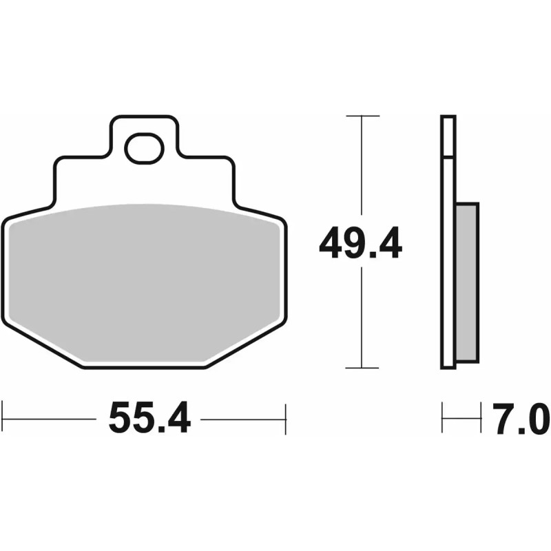 SBS MS 166MS BRAKE PADS