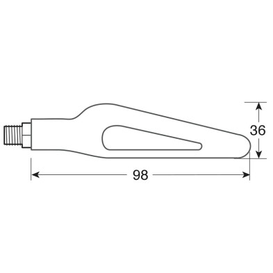 LAMPA INTERMITENTE LED SECUENCIAL GLORY SQ 12