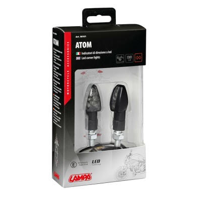 ATOM 12V LED BLACK INDICATORS