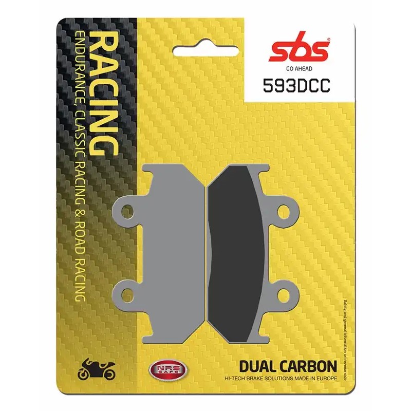 SBS PASTILLAS DE CIRCUITO DE CARBONO 593DCC