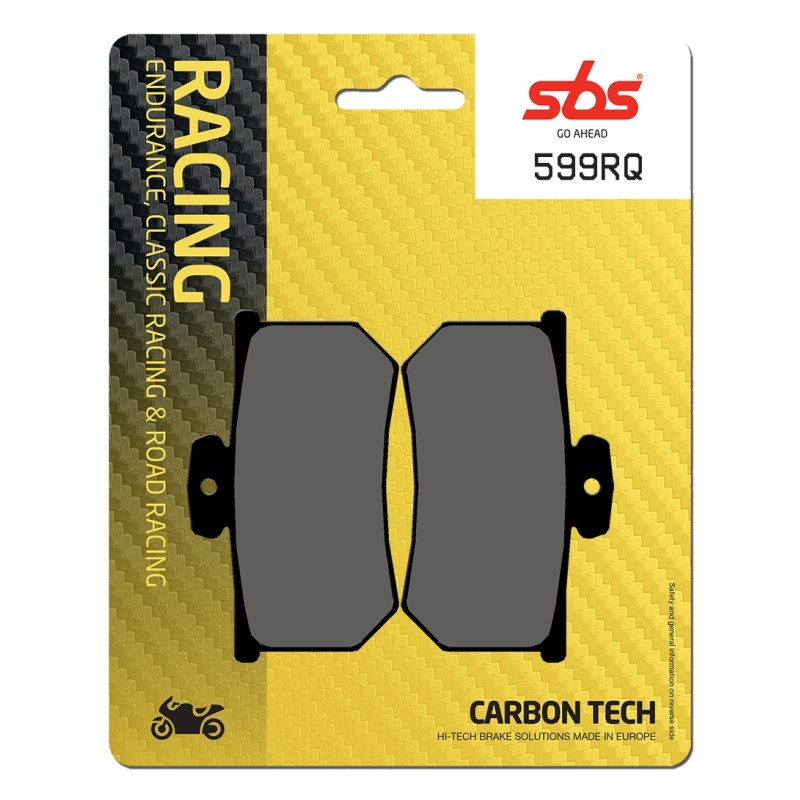 SBS PASTILLA TRASERA DE CARBONO 599RQ