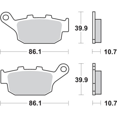 SBS PASTILLAS DE FRENO 614HF