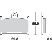 SBS BRAKE PADS 624HF 2