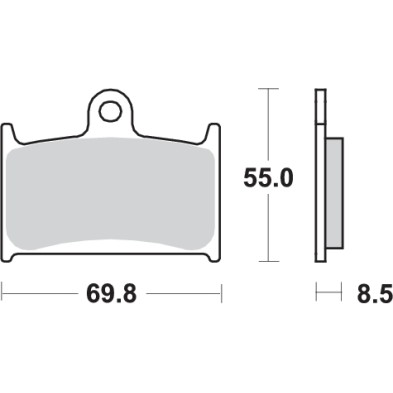 SBS PASTILLAS DE FRENO 624HF
