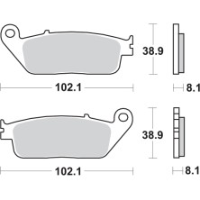 SBS PASTILLAS DE FRENO 627HF 2
