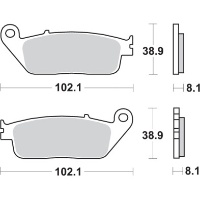 SBS BRAKE PADS 627HF