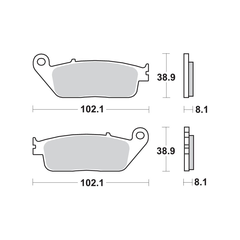 SBS CARBON CIRCUIT PADS 627DC