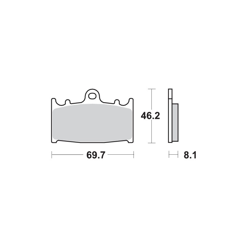 SBS DUAL SINTER PADS 631DS-1