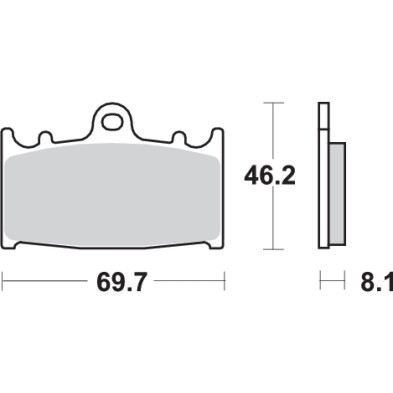 SBS DUAL SINTER PADS 631DS-1