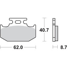 SBS PASTILLAS DE FRENO 632RSI 2