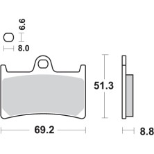 SBS PASTILLAS DE FRENO 634HF 2