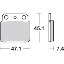 SBS PASTILLAS DE FRENO 649SI 2