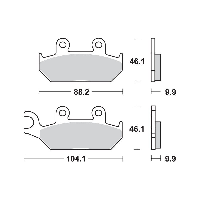 SBS PASTILLAS SINTERIZADAS 650HS