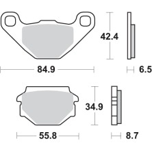 SBS PASTILLAS DE FRENO 651HF 2