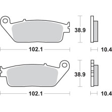 SBS 654HS BRAKE PADS 2