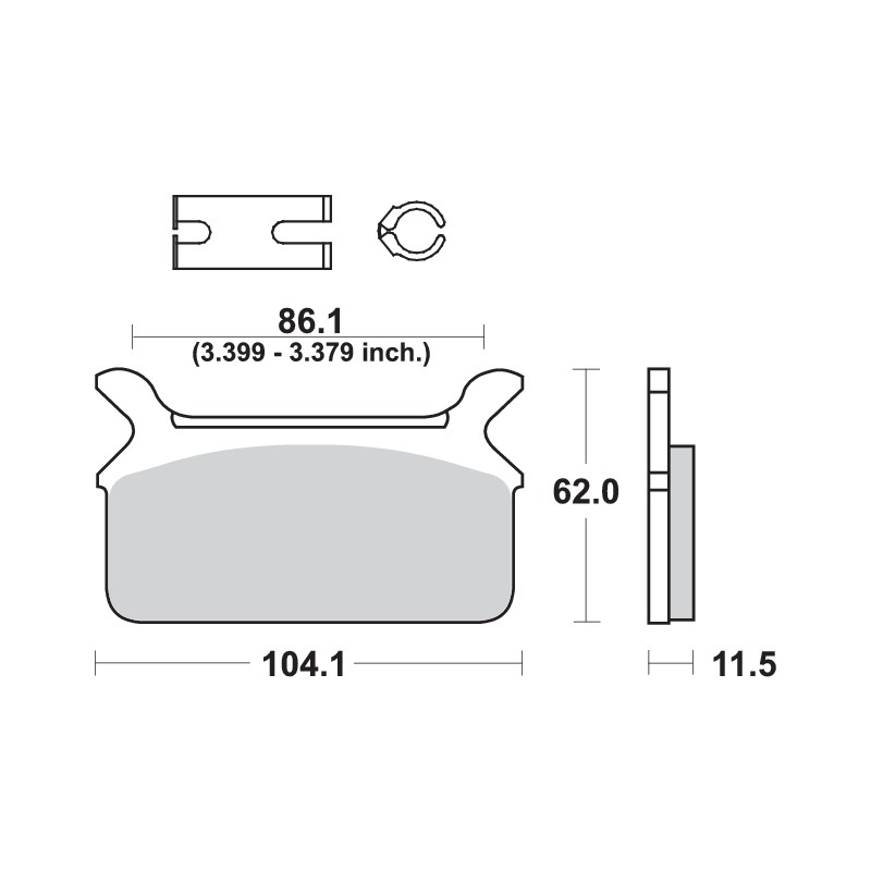 SBS BRAKE PADS 668H.HF