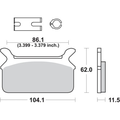 SBS BRAKE PADS 668H.HF