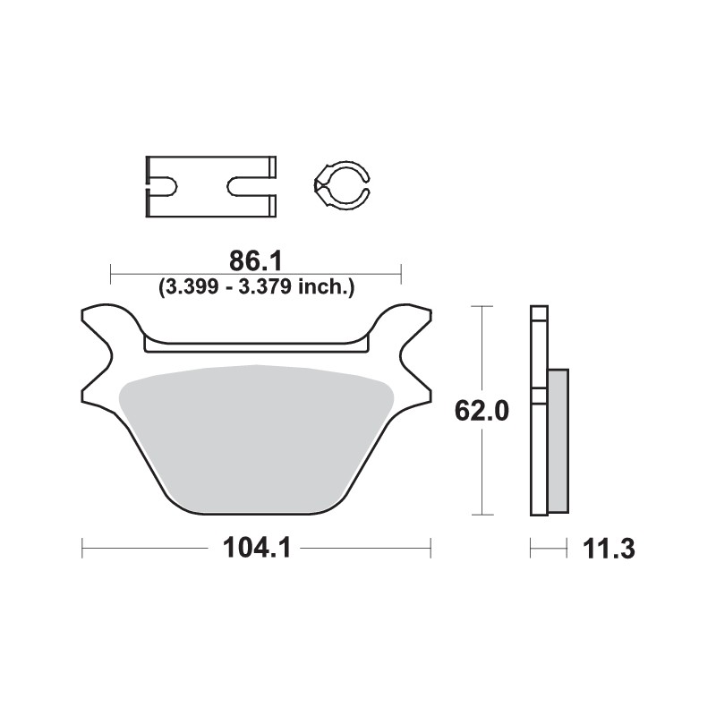 SBS PASTILLAS DE FRENO TRASERAS 669H.LS