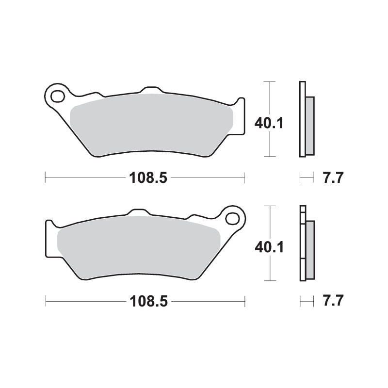 SBS SPORT 674LS REAR BRAKE PADS