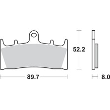 SBS PASTILLAS DE FRENO DE CARBONO 686DC 2