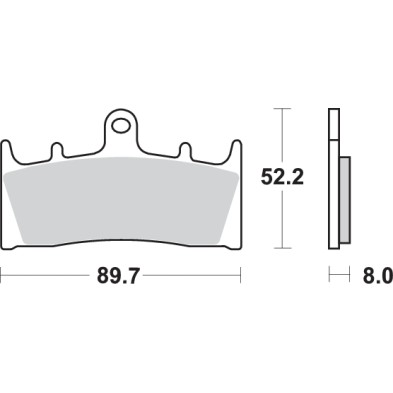SBS PASTILLAS DE FRENO DE CARBONO 686DC
