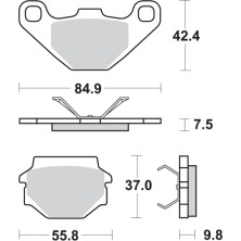 SBS PASTILLAS DE FRENO 692HF 2
