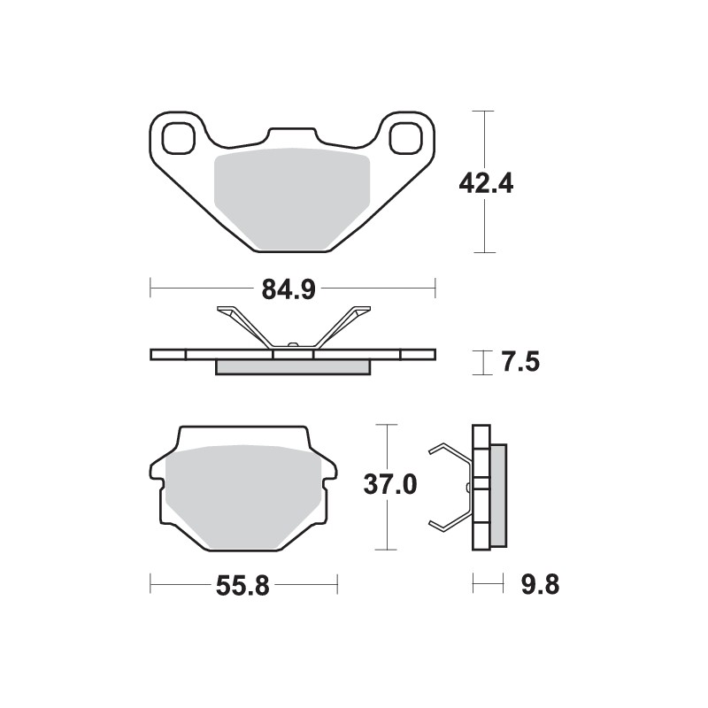 SBS OFF-ROAD BRAKE PAD 692RSI