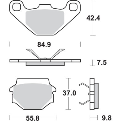 SBS OFF-ROAD BRAKE PAD 692RSI