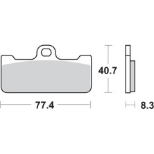 SBS DUAL SINTERED RACING PADS 695DS-1 2